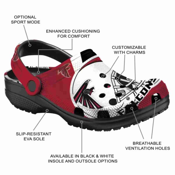 personalized atlanta falcons football helmet crocs new arrival