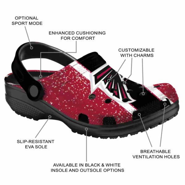 personalized atlanta falcons vertical stripes crocs new arrival