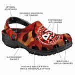 personalized atlanta hawks autumn leaves clog best selling