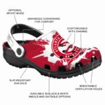personalized atlanta hawks splatter pattern clog best selling