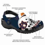 Personalized Auburn Tigers Football Helmet Crocs Best selling