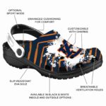 Personalized Auburn Tigers Zigzag Paint Burst Crocs Best selling