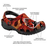 personalized ball state cardinals autumn leaves clog best selling