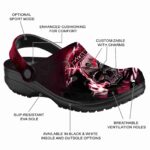 personalized ball state cardinals gothic skull clog best selling
