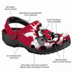personalized ball state cardinals gripping hand clog best selling