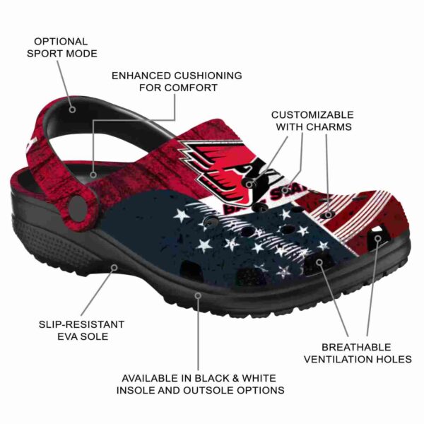 personalized ball state cardinals star spangled side pattern clog new arrival