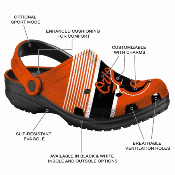 personalized baltimore orioles vibrant dual tone crocs new arrival
