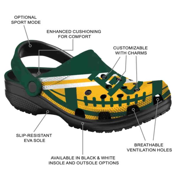 personalized baylor bears football motif clog new arrival
