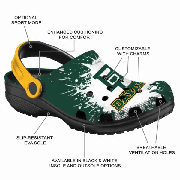 personalized baylor bears splash art clog new arrival