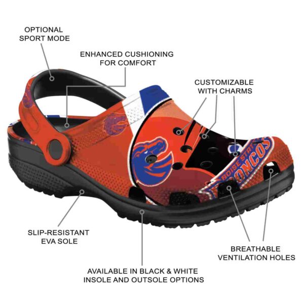 personalized boise state broncos baseball helmet clog new arrival
