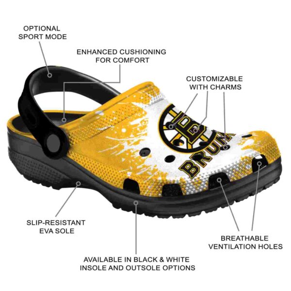 personalized boston bruins splash art clog new arrival