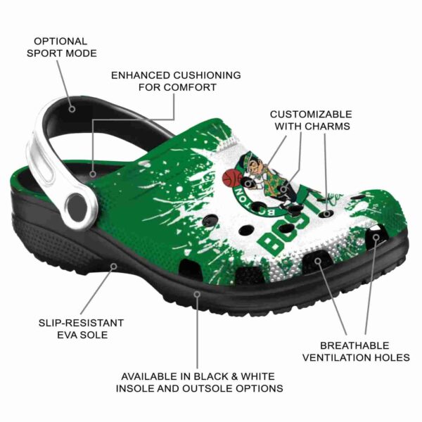 personalized boston celtics splash art crocs new arrival