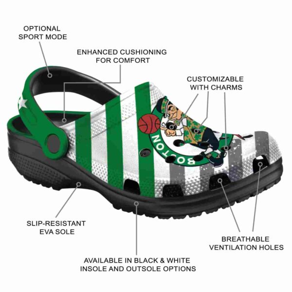 personalized boston celtics star spangled graphic crocs new arrival