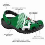 personalized boston celtics vibrant dual tone crocs fashion forward