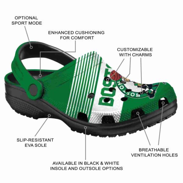 personalized boston celtics vibrant dual tone crocs new arrival