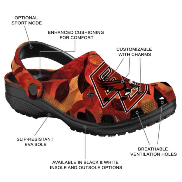 personalized boston college eagles autumn leaves clog new arrival