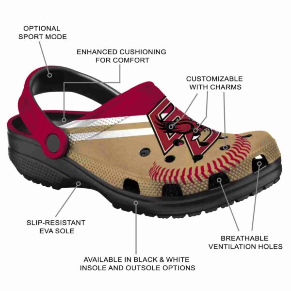 personalized boston college eagles baseball motif clog new arrival