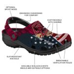 personalized boston college eagles star spangled side pattern clog best selling