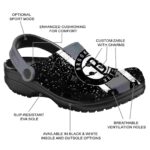 personalized brooklyn nets vertical stripes clog best selling