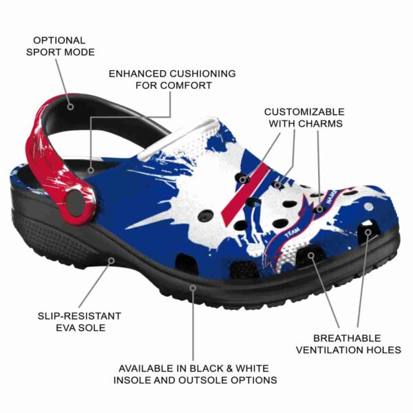 personalized buffalo bills splatter pattern crocs new arrival