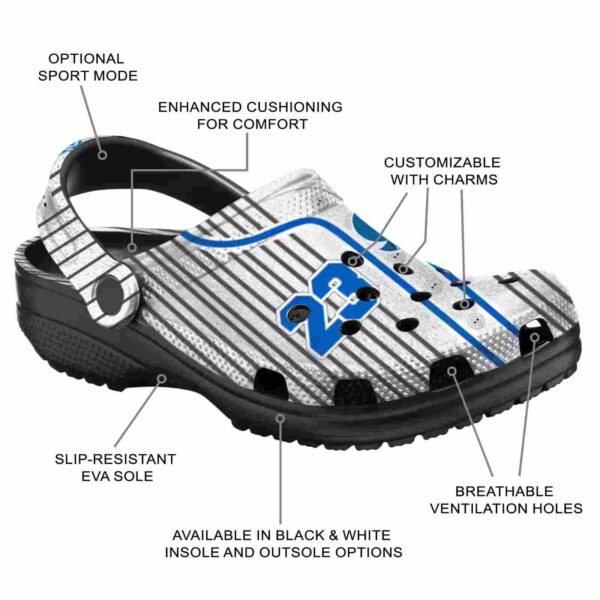 personalized buffalo bulls pinstripe pattern clog new arrival