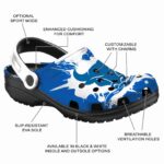 personalized buffalo bulls splatter pattern clog best selling