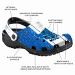 personalized buffalo bulls vertical stripes clog best selling