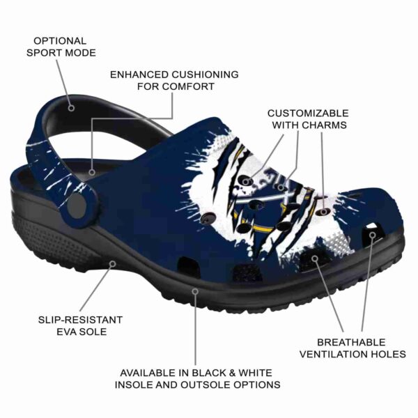 personalized buffalo sabres splash motif background clog new arrival