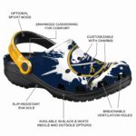 personalized buffalo sabres splatter pattern clog best selling