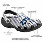 personalized byu cougars pinstripe pattern clog best selling