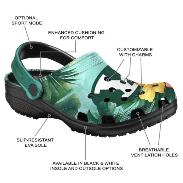personalized byu cougars tropical vibes clog new arrival