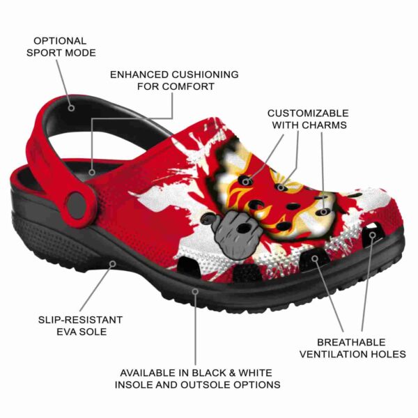 personalized calgary flames gripping hand clog new arrival