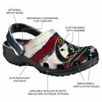 personalized california golden bears patriotic stripes clog best selling
