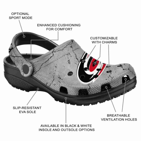 personalized carolina hurricanes cracked texture clog new arrival
