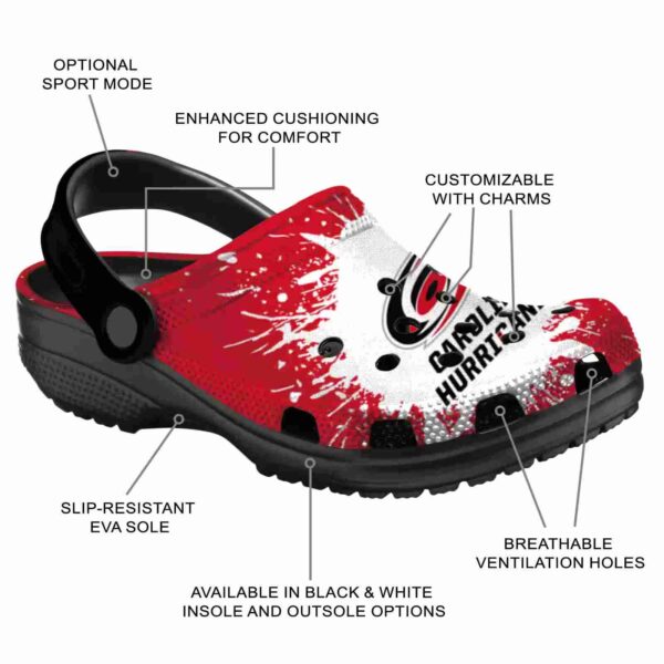personalized carolina hurricanes splash art clog new arrival