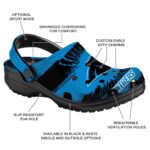 Personalized Carolina Panthers Paint Splatter Graphics Crocs Best selling