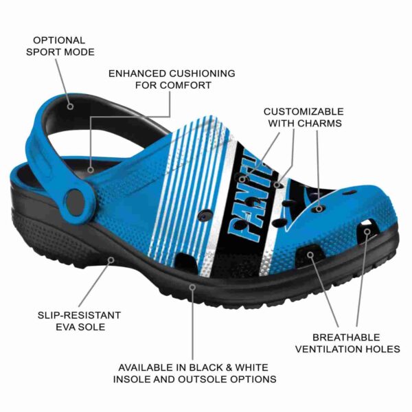 personalized carolina panthers vibrant dual tone crocs new arrival