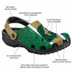 personalized charlotte 49ers vertical stripes clog best selling