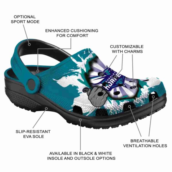 personalized charlotte hornets gripping hand clog new arrival