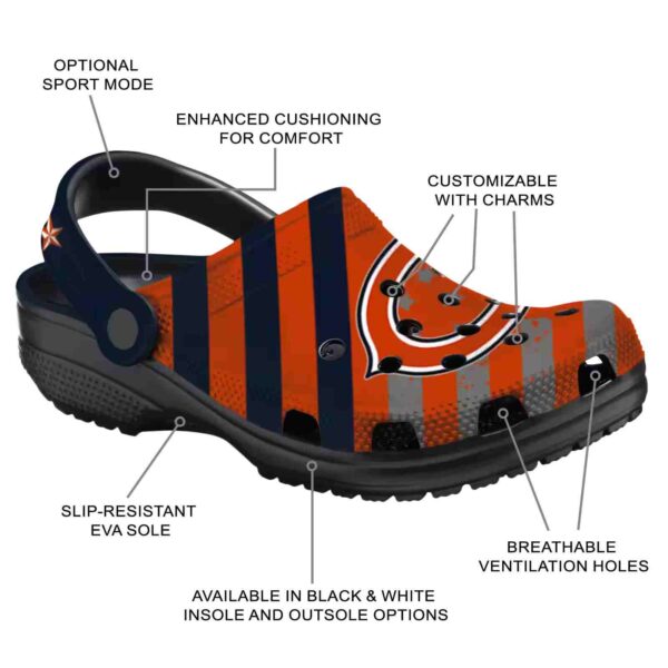personalized chicago bears star spangled graphic crocs new arrival