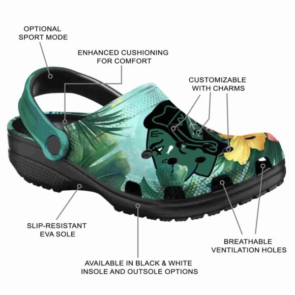 personalized chicago blackhawks tropical vibes clog new arrival