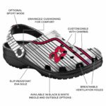 personalized chicago bulls pinstripe pattern crocs fashion forward