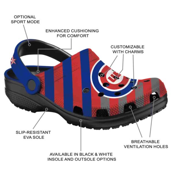 personalized chicago cubs star spangled graphic crocs new arrival