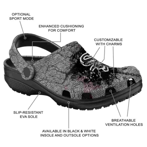 personalized chicago white sox cracked ground texture crocs new arrival