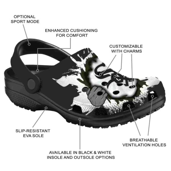 personalized chicago white sox gripping hand crocs new arrival