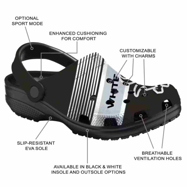 personalized chicago white sox vibrant dual tone crocs new arrival