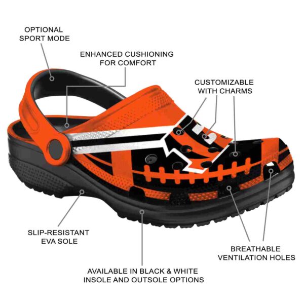 personalized cincinnati bengals football motif crocs new arrival