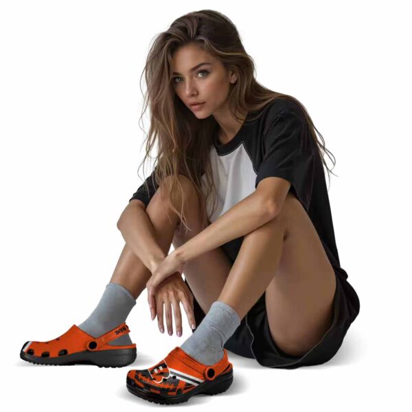 personalized cincinnati bengals football motif crocs premium grade