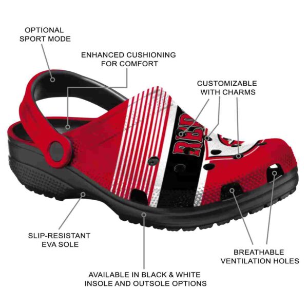 personalized cincinnati reds vibrant dual tone crocs new arrival