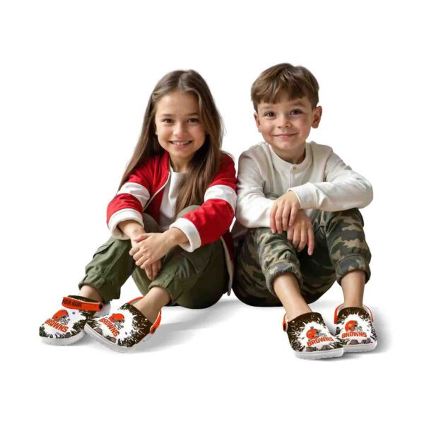personalized cleveland browns splash art crocs fashion forward